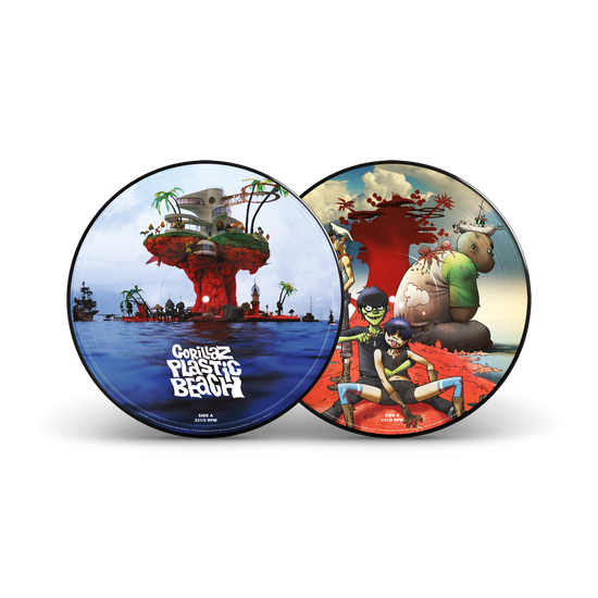 英、欧、米2LP Gorillaz Plastic Beach 603497911608 Warner Records, Parl /00660 Gorillaz Plastic Beach 2LP